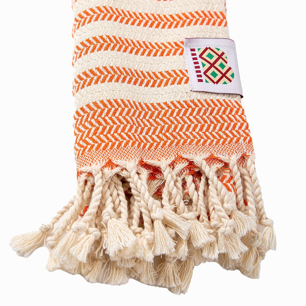 Bavlnený uterák a osuška Portokala II - oranžová sada