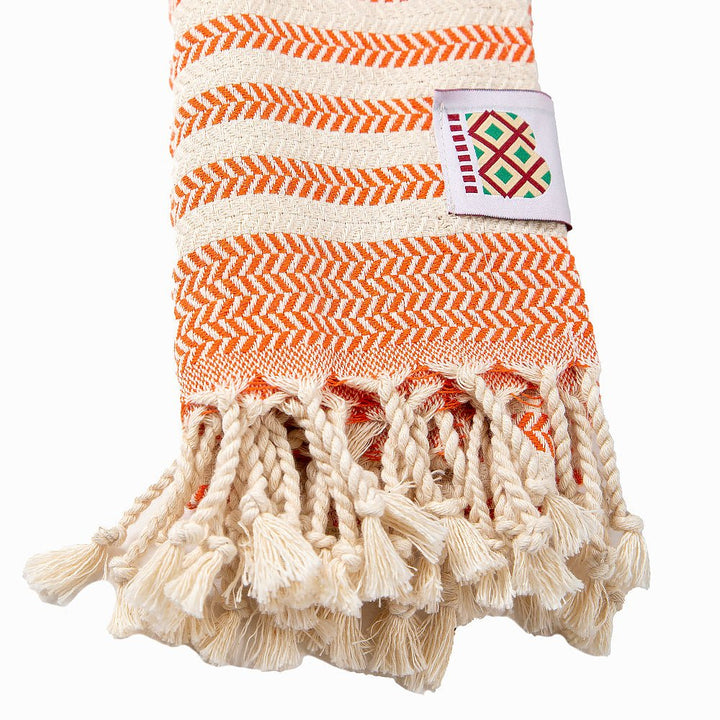 Bavlnený uterák a osuška Portokala II - oranžová sada Bavlnený uterák a osuška Portokala II - oranžová sada