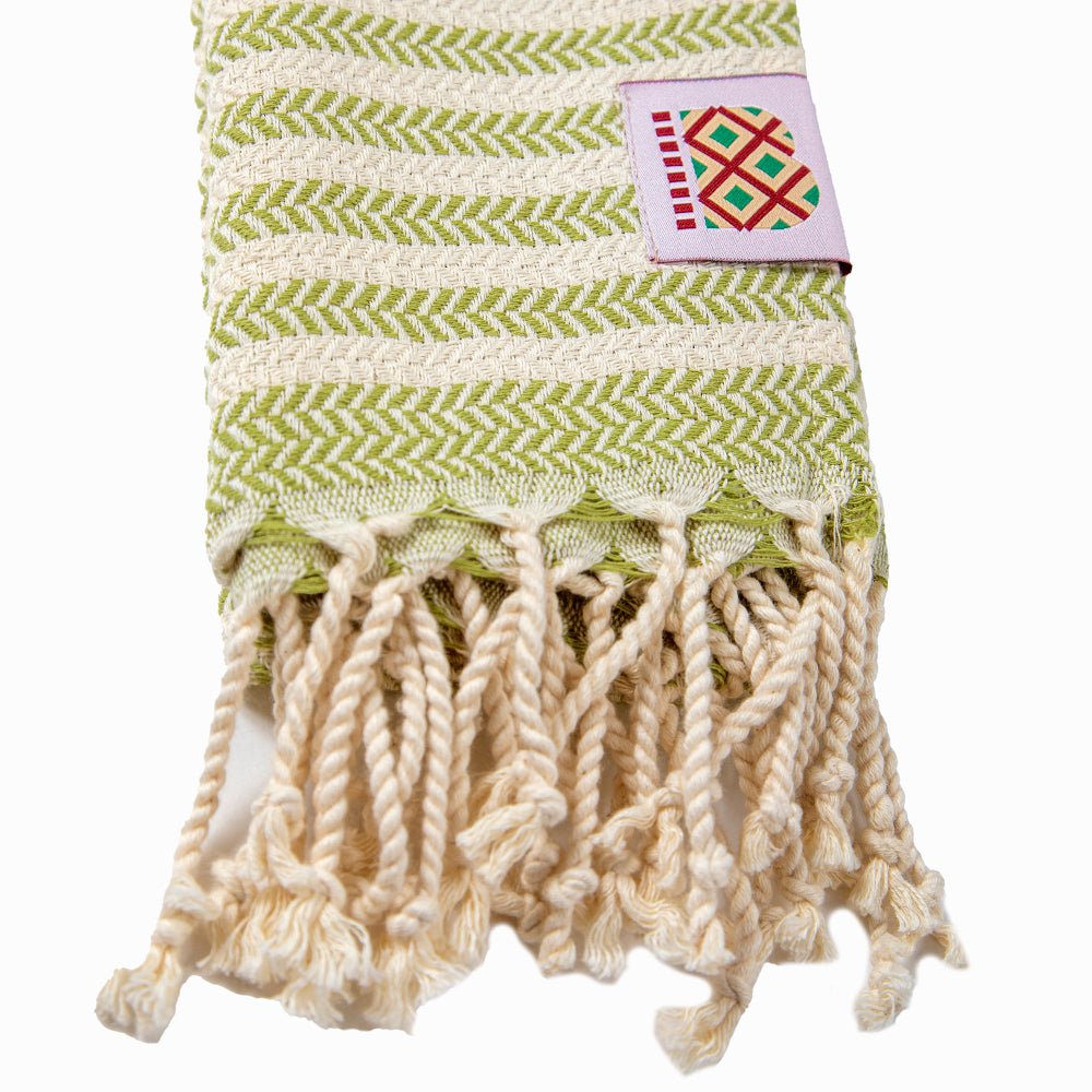 Bavlnený uterák a osuška Portokala III - zelená sada