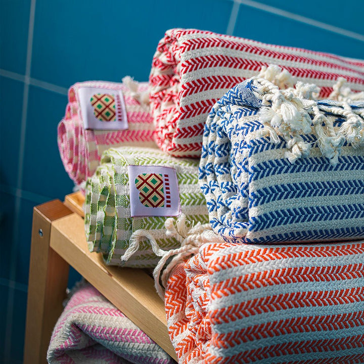 Bavlnený uterák a osuška Portokala III - zelená sada Bavlnený uterák a osuška Portokala III - zelená sada