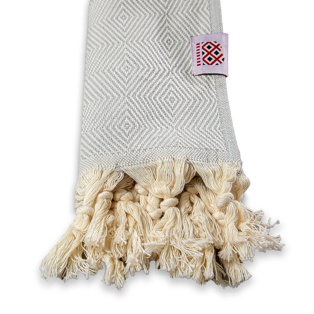 Bavlnený uterák a osuška Portokala IX - strieborno modrá sada