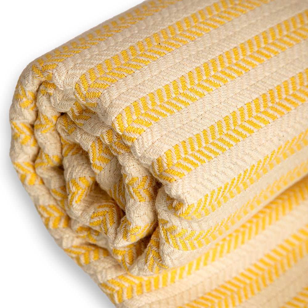 Bavlnená osuška a uterák Portokala VI - žltá sada