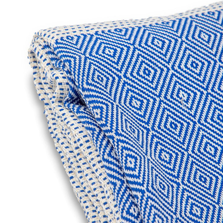 Bavlněný přehoz Nefes I - královská modř Bavlněný přehoz Nefes I - královská modř