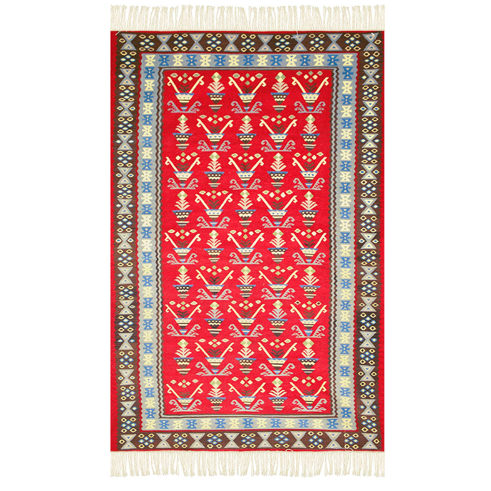 Pattern - Kilim "Flowers and Pots I"