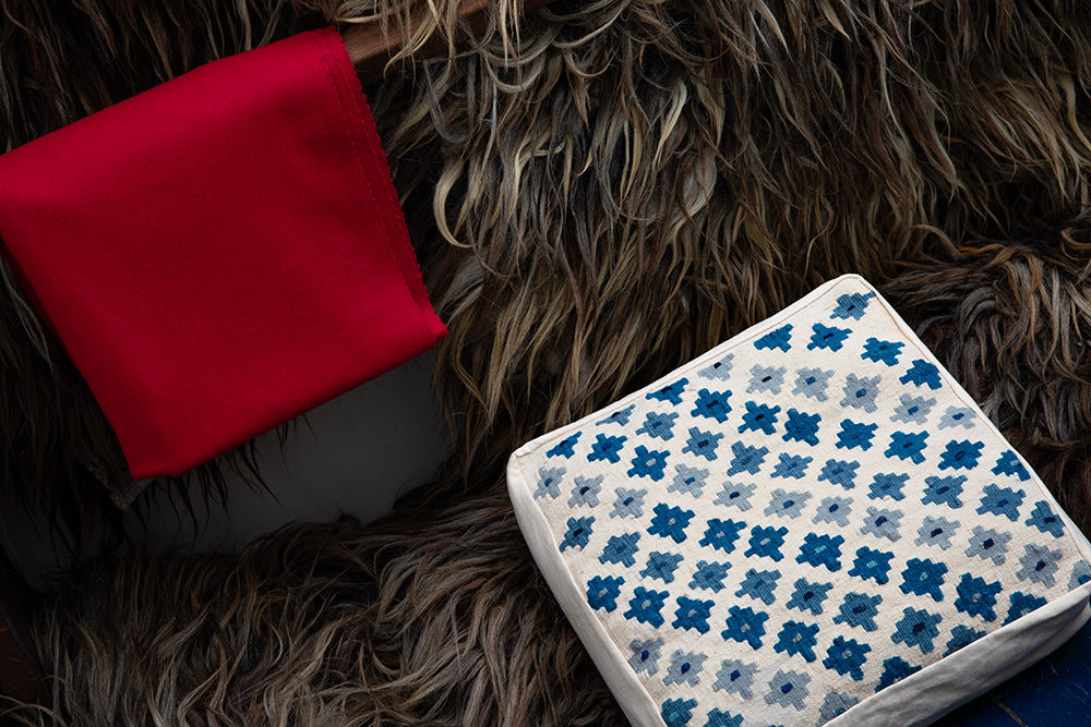 Μαξιλάρι καθίσματος από κιλίμι «Mavi»