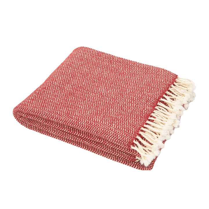 Wool blanket Marina merino - burgundy Wool blanket Marina merino - burgundy