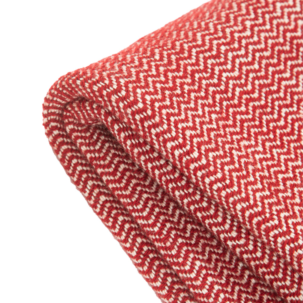 Wool blanket Marina merino - burgundy