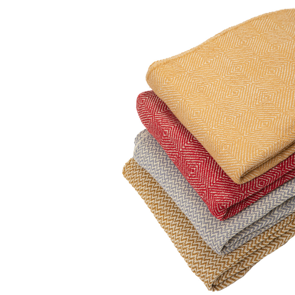 Wool blanket Marina merino - burgundy