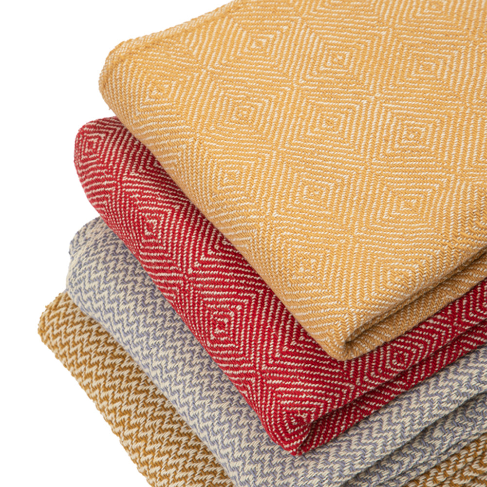 Wool blanket Marina merino - burgundy