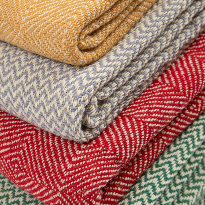 Wool blanket Marina merino - burgundy Wool blanket Marina merino - burgundy