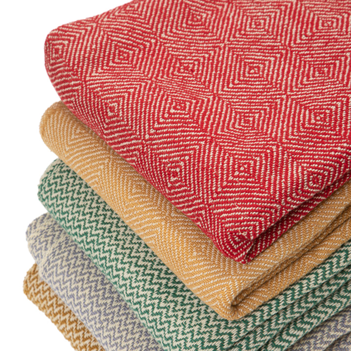 Wool blanket Marina merino - burgundy Wool blanket Marina merino - burgundy