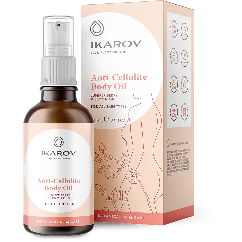 Natürliches Anti-Cellulite-Körperöl mit Wacholder und Zitronenöl