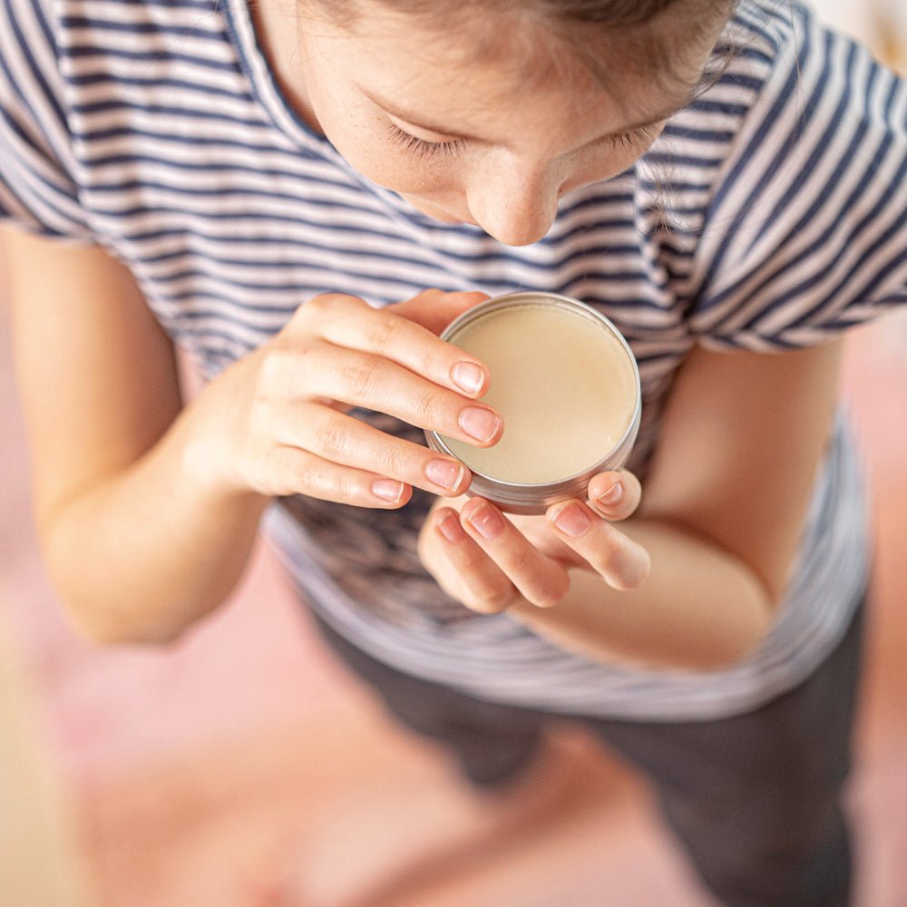 Natural hand balm with orange extract