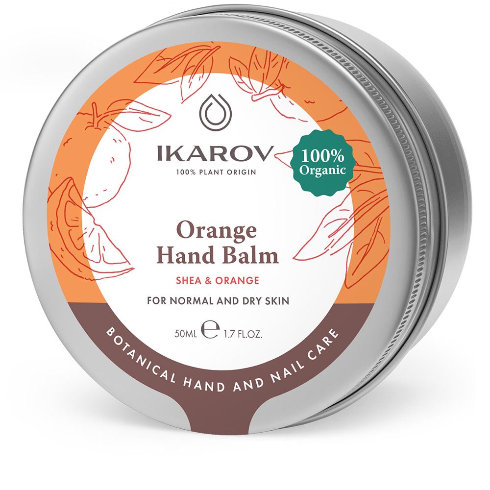 Natural hand balm with orange extract