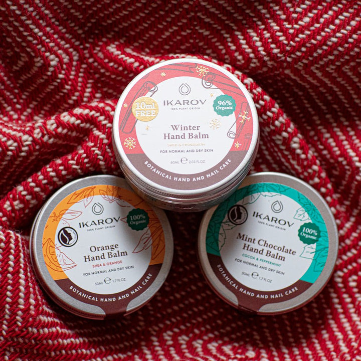 Natural hand balm with orange extract Natural hand balm with orange extract