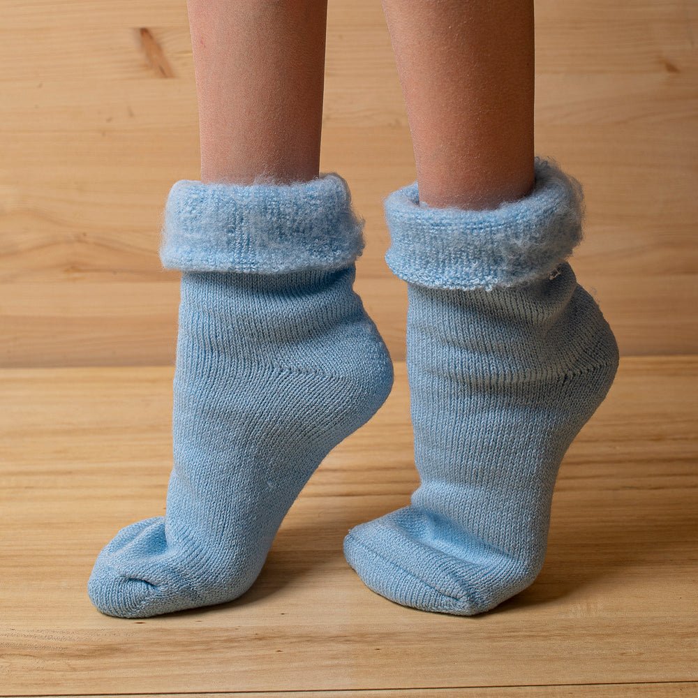 Satz von 3 Paar Wollsocken "Linsen" gemustert 90% Wolle