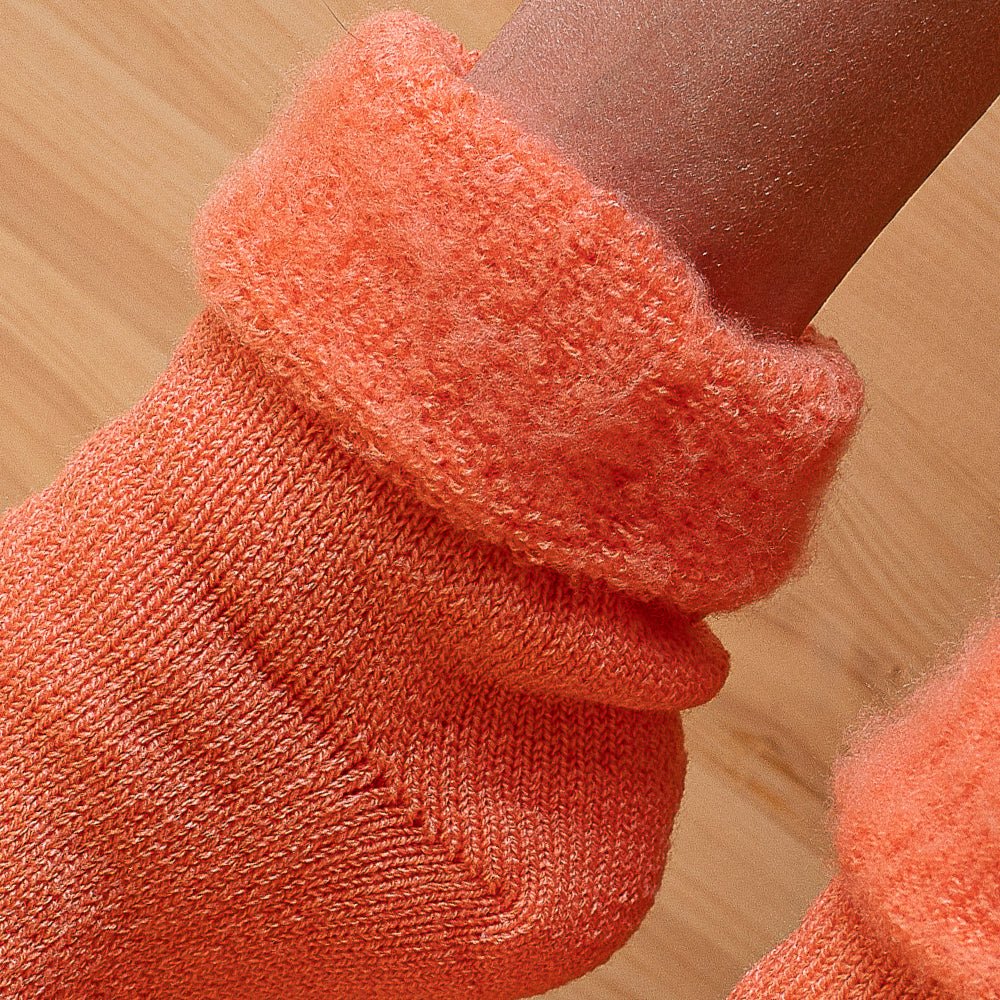 Satz von 3 Paar Wollsocken "Linsen" gemustert 90% Wolle