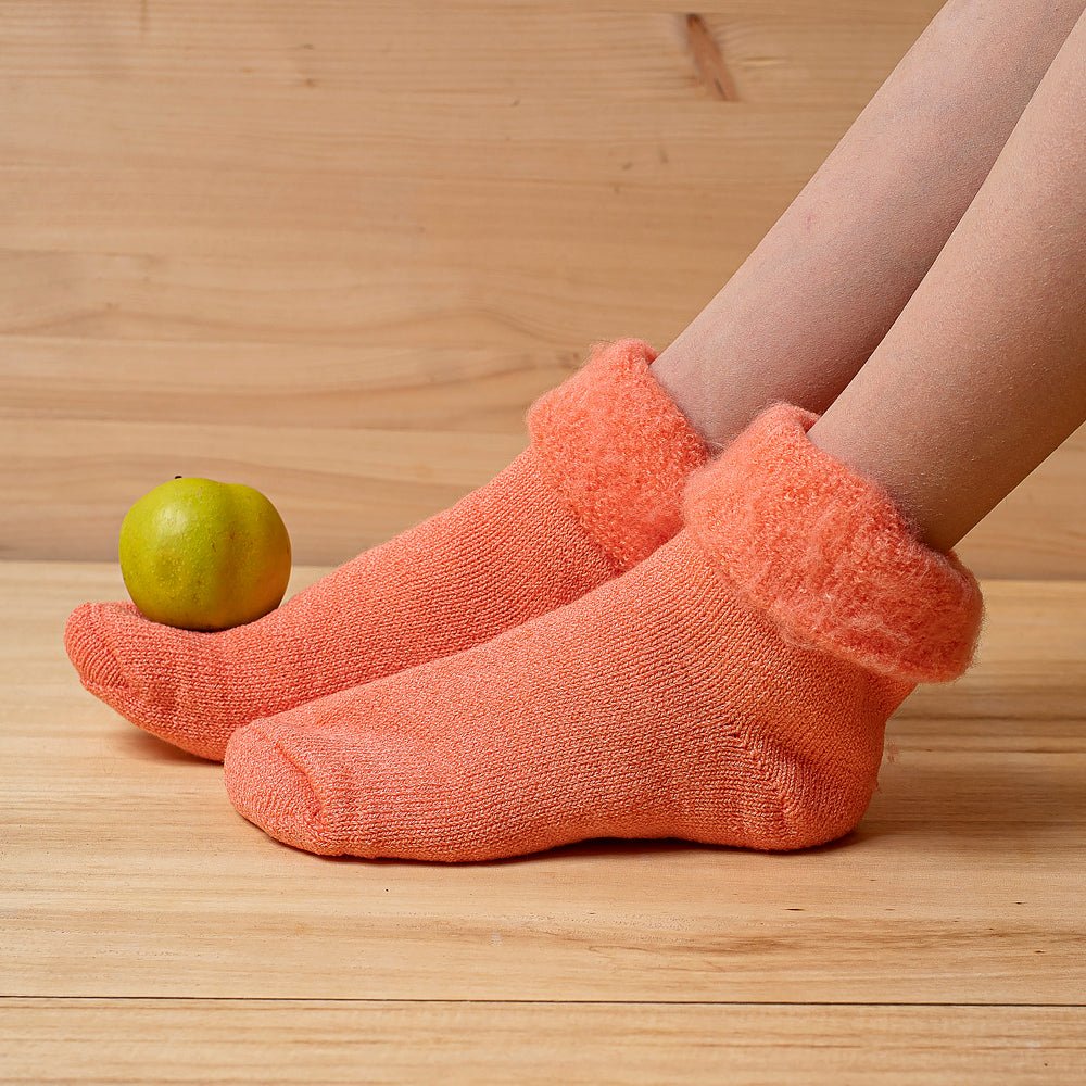 Satz von 3 Paar Wollsocken "Linsen" gemustert 90% Wolle