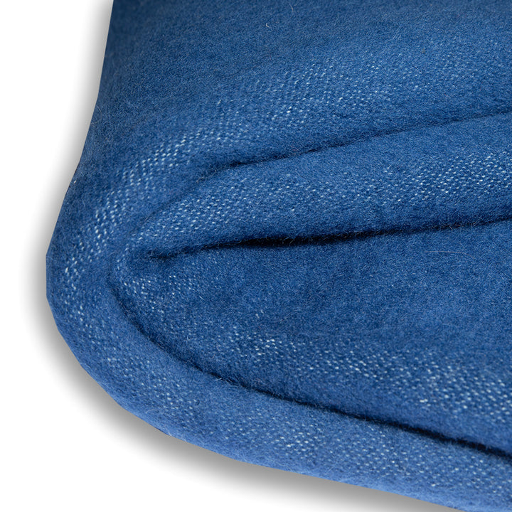 Thick wool blanket Rainbow XXXVII - solid blue Thick wool blanket Rainbow XXXVII - solid blue