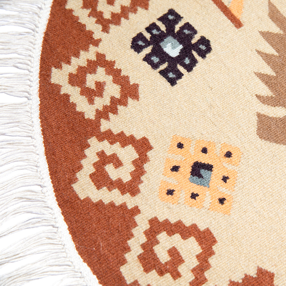 Vlněný kilim "Podzimní vinná réva II"