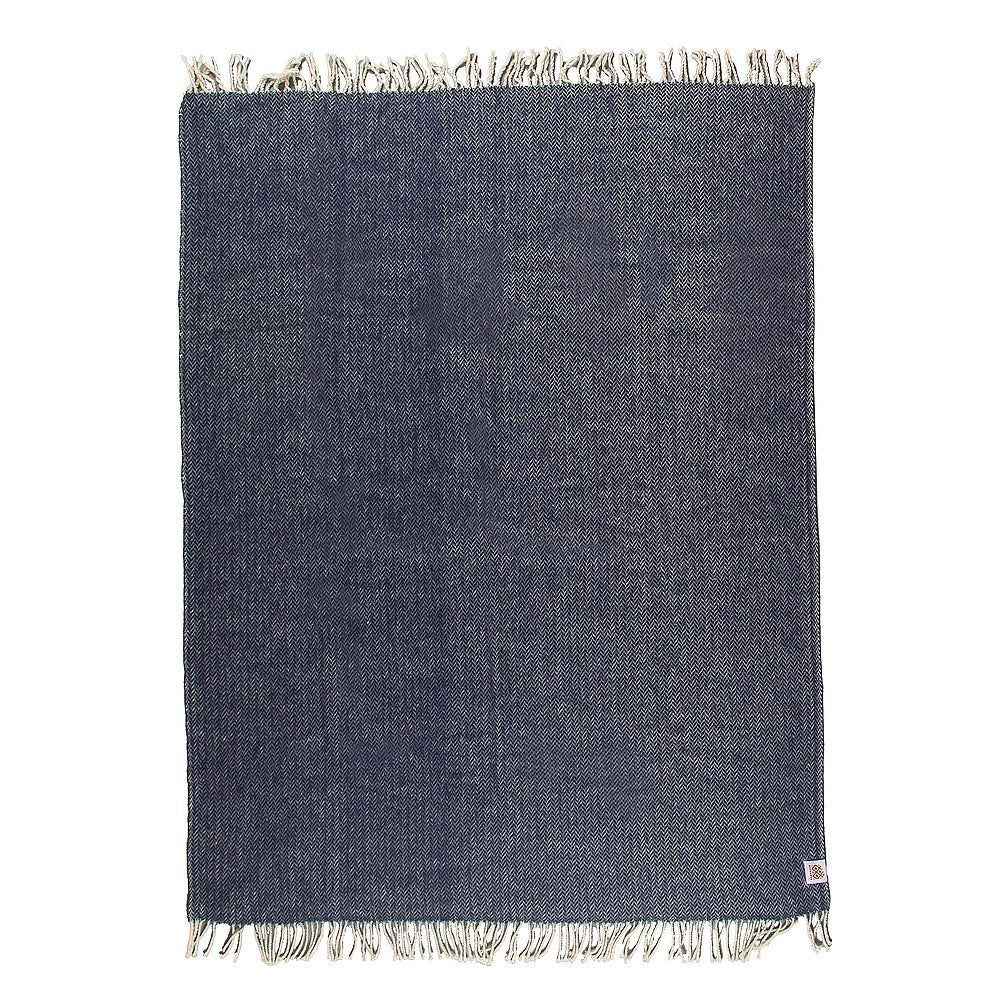 Vlněná deka Elma VII - půlnoční modř