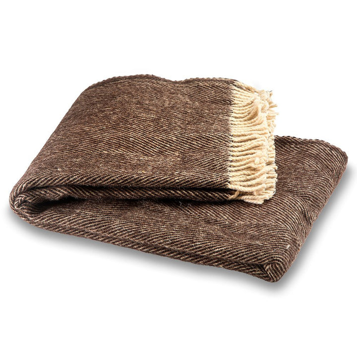 Vlněná deka Elma XII - přírodní tmavě hnědá Vlněná deka Elma XII - přírodní tmavě hnědá