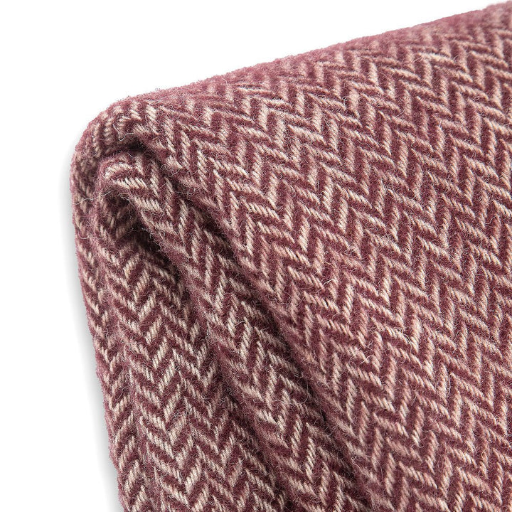 Vlněná deka Elma XV - tmavá bordó VELKÁ Vlněná deka Elma XV - tmavá bordó VELKÁ