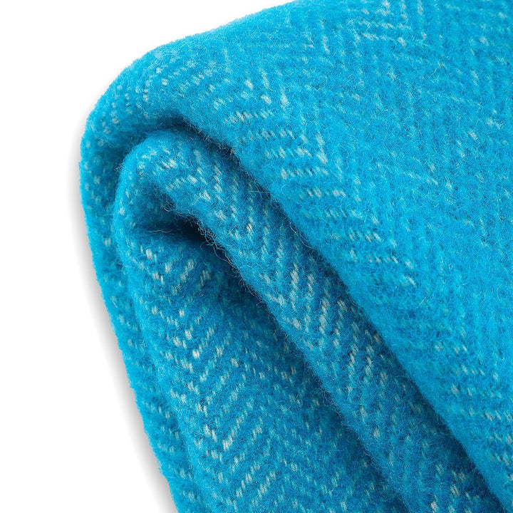 Vlněná deka Elma XVI - tyrkysová VELKÁ Vlněná deka Elma XVI - tyrkysová VELKÁ