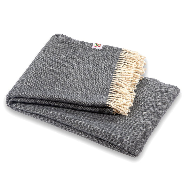 Vlněná deka Elma XVII - tmavě šedá VELKÁ Vlněná deka Elma XVII - tmavě šedá VELKÁ