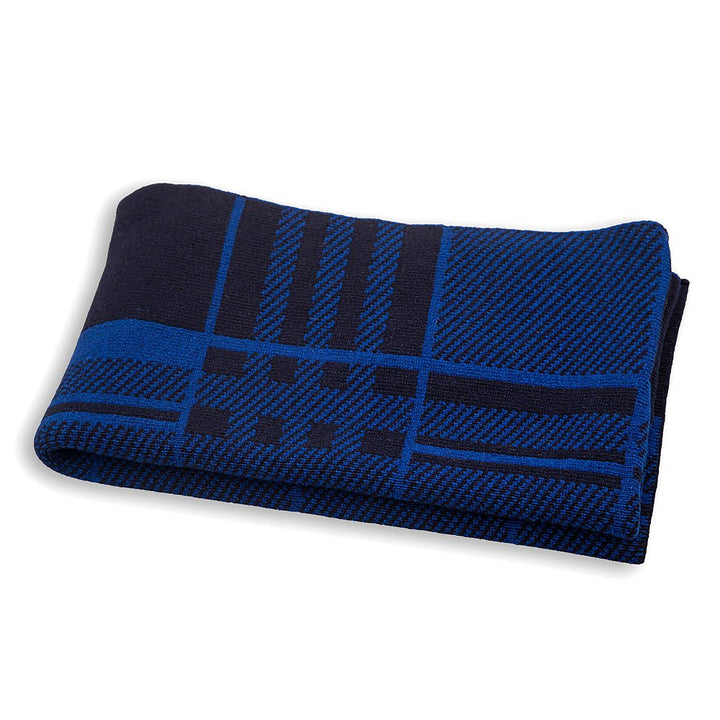 Μάλλινο κασκόλ Rodopa - ανοιχτό και σκούρο μπλε μαλλί μερινό Μάλλινο κασκόλ Rodopa - ανοιχτό και σκούρο μπλε μαλλί μερινό