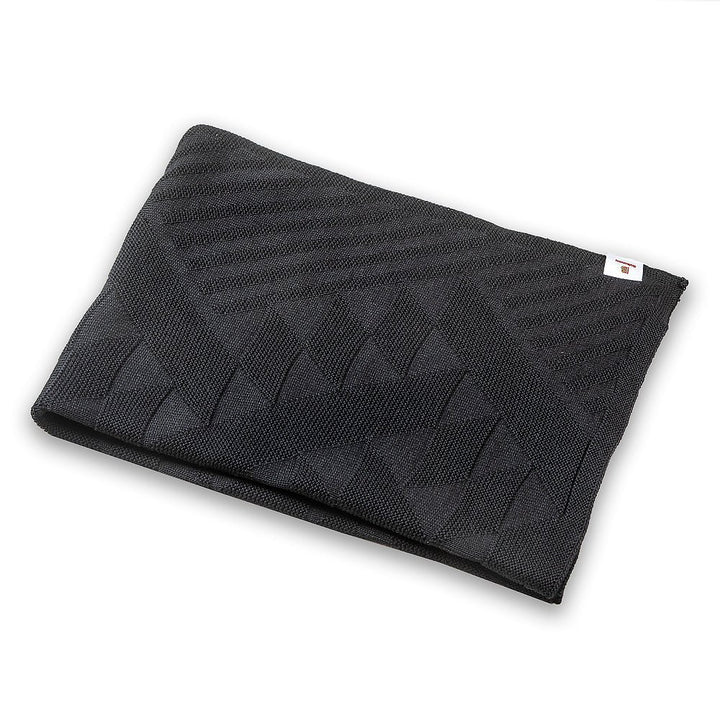 Vlněná šála z merino vlny - černá Vlněná šála z merino vlny - černá