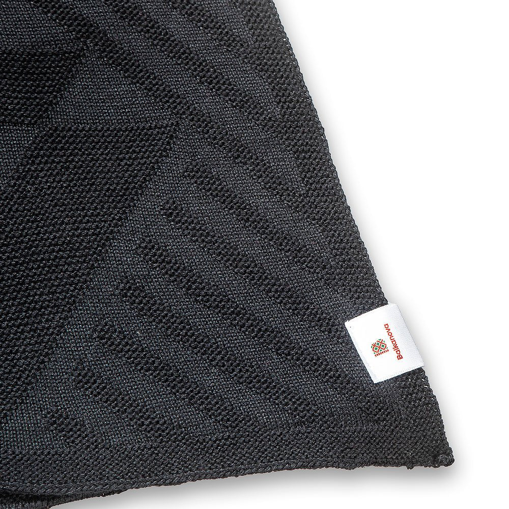 Vlněná šála z merino vlny - černá