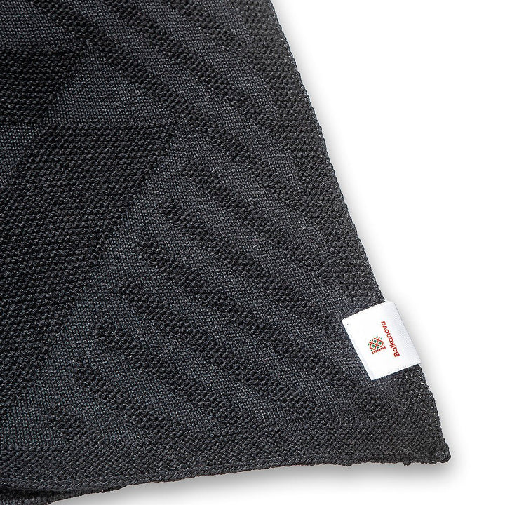 Vlněná šála z merino vlny - černá Vlněná šála z merino vlny - černá