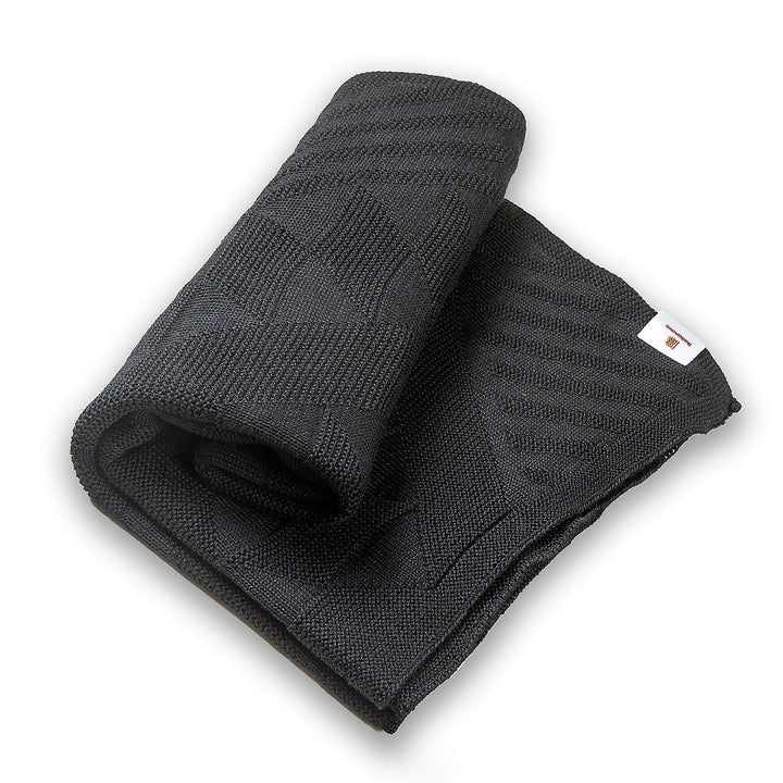 Vlněná šála z merino vlny - černá Vlněná šála z merino vlny - černá