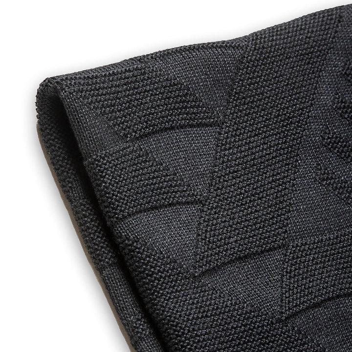 Vlněná šála z merino vlny - černá Vlněná šála z merino vlny - černá