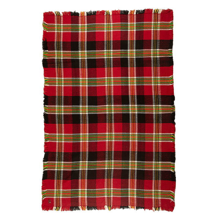 Classic wool blanket Rodopa V red and black plaid Classic wool blanket Rodopa V red and black plaid