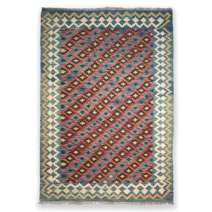 Vlněný kilim "Modrá síň"