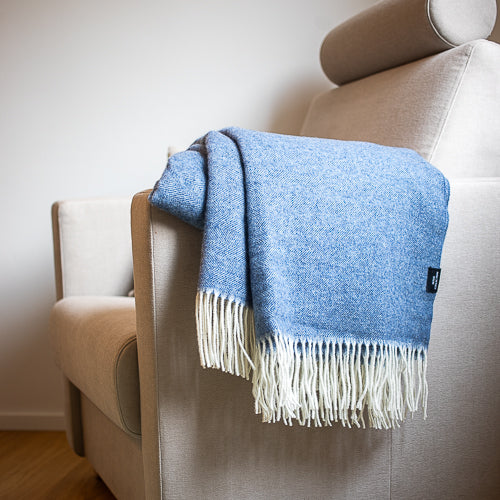 Cashmere blanket Egea merino 15 - dark blue, EXTRA SOFT