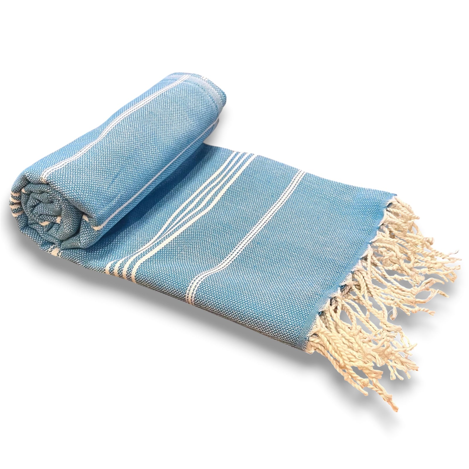 Cotton bath towel Sultan 6 - sky blue | organic cotton bath towels​ | Balkanova