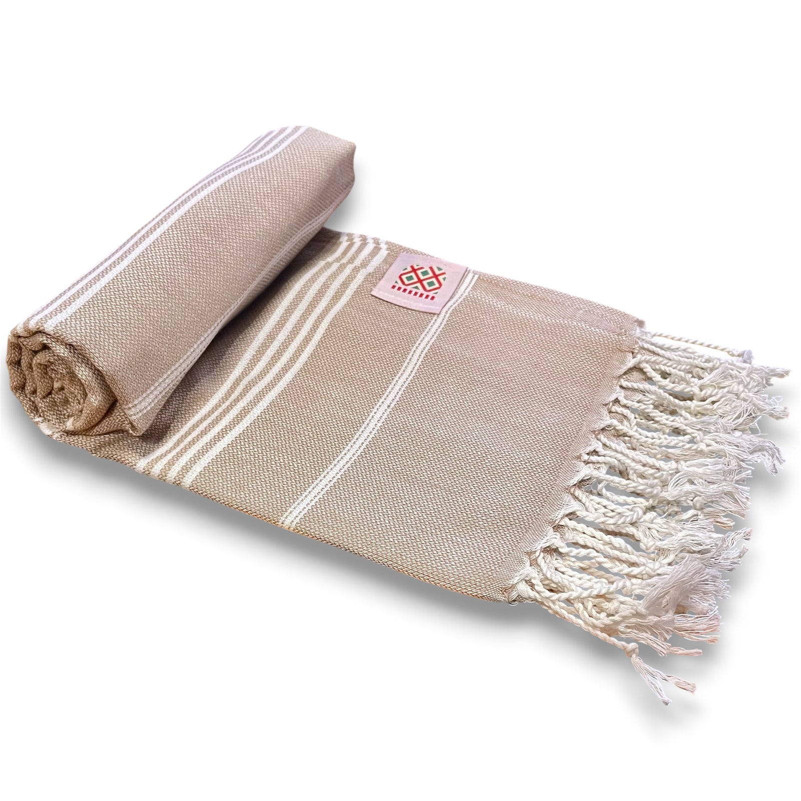 Cotton towel Sultan 10 - sand brown | cotton hand towels​ | Balkanova