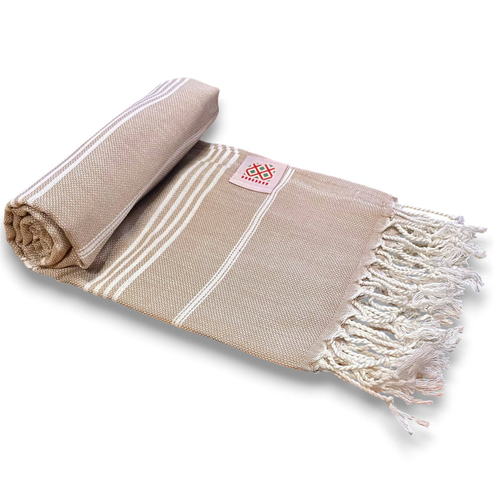 Cotton bath towel Sultan 10 - sand brown