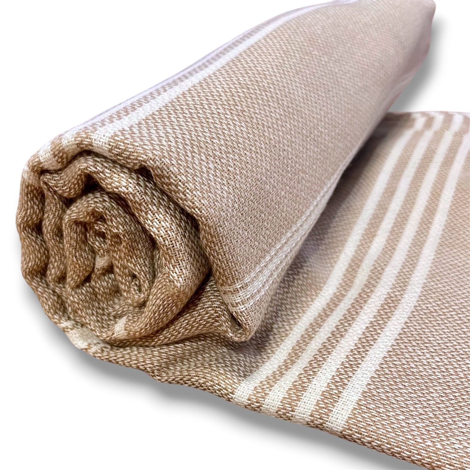 Cotton towel Sultan 10 - sand brown | cotton hand towels​ | Balkanova