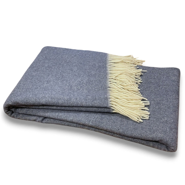 Kaschmirdecke Egea Merino 11 - hellgrau, EXTRA FEIN