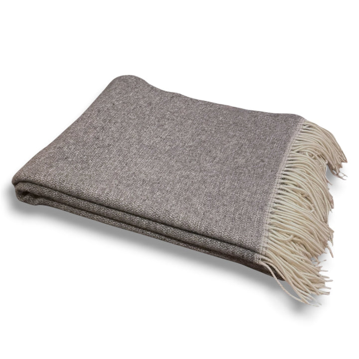 Kaschmirdecke Egea Merino 17 – grau, EXTRA FEIN