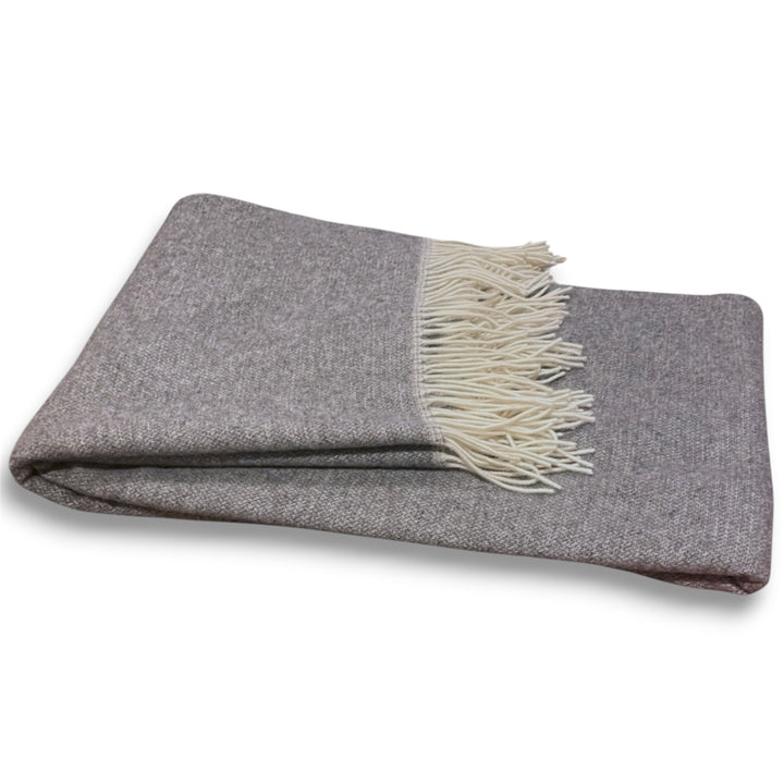 Kaschmirdecke Egea Merino 17 – grau, EXTRA FEIN
