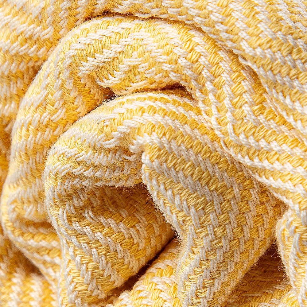 Cotton bath towel and towel Portokala 8 - citrine yellow set | cotton hand towels​​​​ | Balkanova