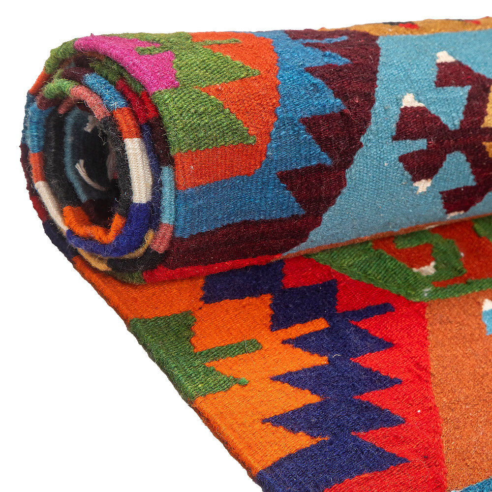 Woll-Kilim "Bombies II"