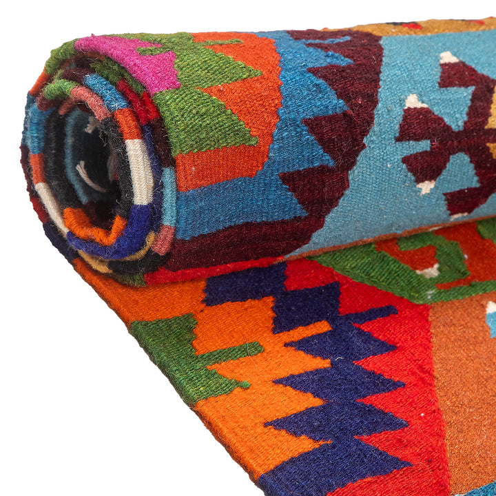 Woll-Kilim "Bombies II"