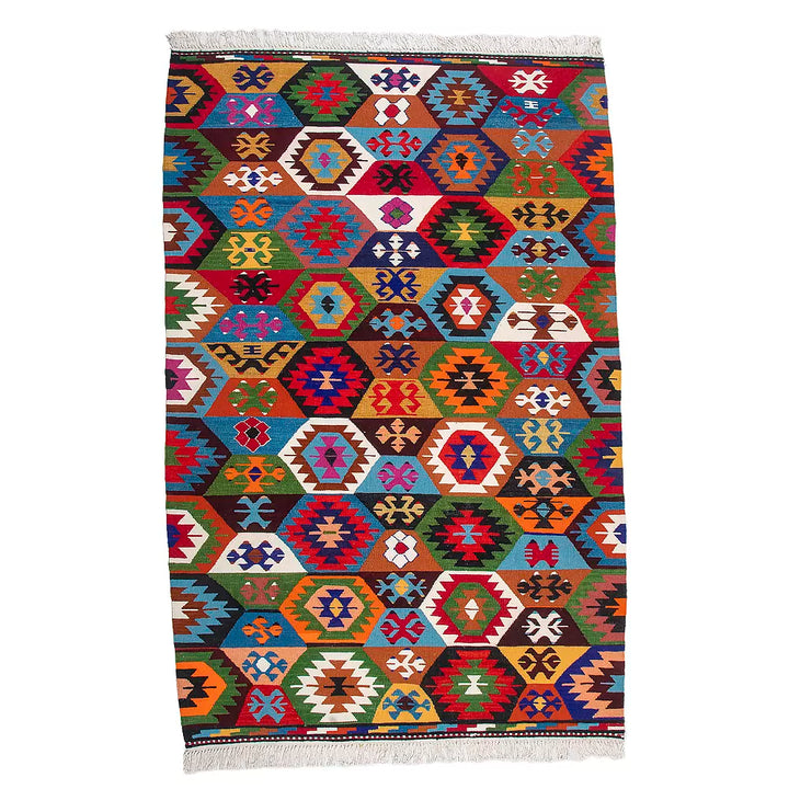 Woll-Kilim "Bombies II"