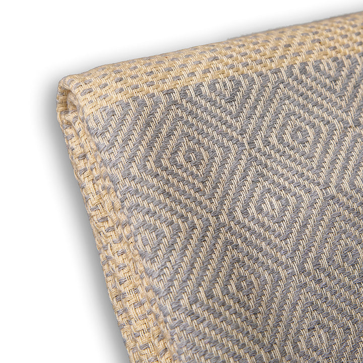 Cotton bedspread Nefes VII - silver blue